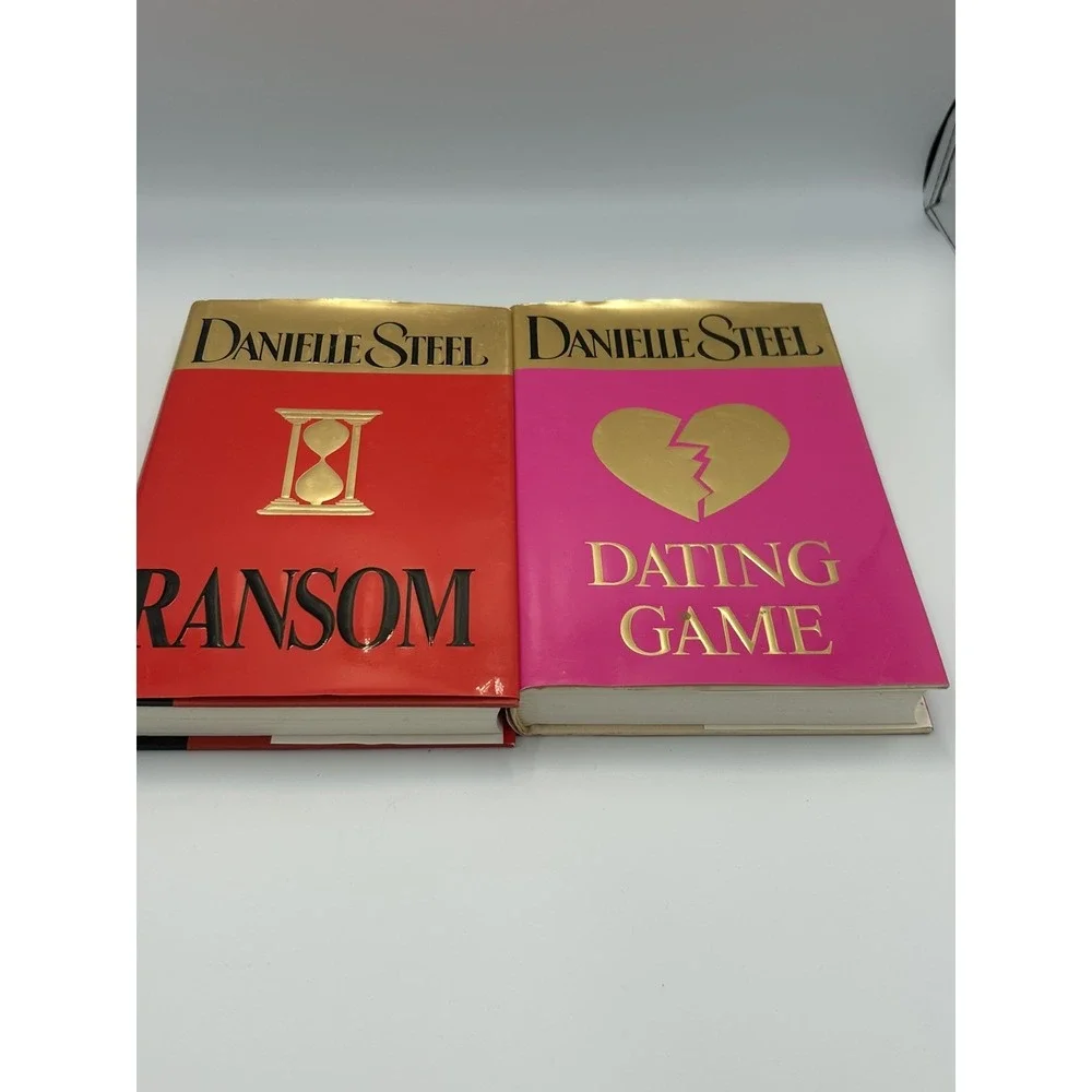 2 VTG Danielle Steel Hardcover Books 2003 + Dating Game ,Ransom